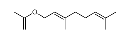 (E)-3,7-dimethyl-1-(prop-1-en-2-yloxy)octa-2,6-diene Structure