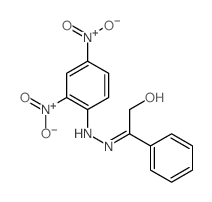 2-[(2,4-dinitrophenyl)hydrazinylidene]-2-phenyl-ethanol结构式