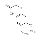 4-HYDROXYMETHYL-3-METHOXYPHENOXYACETIC ACID Structure