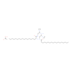 N,N'-[iminobis(ethyleneiminoethylene)]bis(stearamide) monoacetate structure