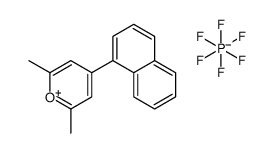 2,6-dimethyl-4-(1-naphthyl)pyrylium hexafluorophosphate结构式