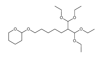 2-[5-(2-tetrahydropyranyloxy)pentyl]-1,1,3,3-tetraethoxypropane结构式