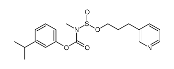 (3-propan-2-ylphenyl) N-methyl-N-(3-pyridin-3-ylpropoxysulfinyl)carbamate Structure