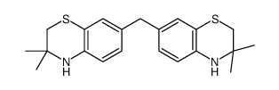 7,7'-methylenebis[3,4-dihydro-3,3-dimethyl-2H-1,4-benzothiazine] Structure