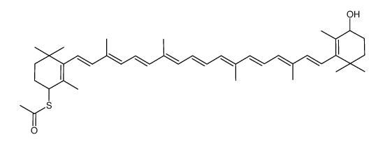 4'-acetylthio-β,β-carotene Structure