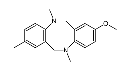 2-METHOXY-5,8,11-TRIMETHYL-5,6,11,12-TETRAHYDRO-DIBENZO[B,F][1,5]DIAZOCINE结构式