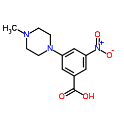 3-(4-Methyl-1-piperazinyl)-5-nitrobenzoic acid Structure