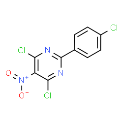 2-(4-CHLOROPHENYL)-4,6-DICHLORO-5-NITROPYRIMIDINE picture