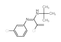 2-chloro-N-(3-chlorophenyl)-N-tert-butyl-prop-2-enimidamide Structure