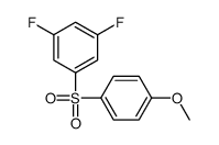 1,3-difluoro-5-(4-methoxyphenyl)sulfonylbenzene Structure
