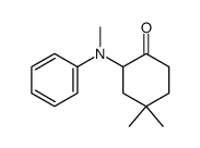 4,4-dimethyl-2-(N-methylanilino)cyclohexanone Structure