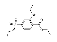 4-ethoxysulfonyl-2-ethylamino-benzoic acid ethyl ester结构式