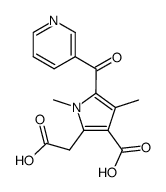 2-(1,4-dimethyl-3-carboxy-5-nicotinoyl-1H-pyrrole)acetic acid Structure