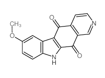 7-Methoxy-5H-pyrido[3,4-b]carbazole-5,11(10H)-dione结构式