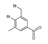 2-bromo-1-(bromomethyl)-3-methyl-5-nitrobenzene结构式