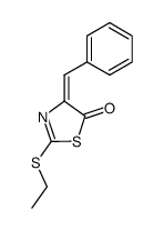4-benzylidene-2-ethylsulfanyl-4H-thiazol-5-one结构式
