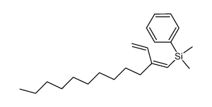 1-dimethylphenylsilyl-2-vinyl-1-dodecene Structure