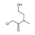 2-chloro-N-(2-hydroxyethyl)-N-methylacetamide结构式