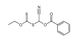 cyano(ethoxycarbonothioylthio)methyl benzoate Structure