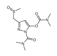 N,N-dimethyl O-(1-dimethyl-carbamoyl-3-methylsulphinylmethyl-pyrazol-5-yl) carbamate Structure