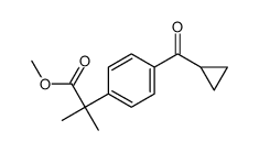 methyl 2-[4-(cyclopropanecarbonyl)phenyl]-2-methylpropanoate结构式