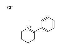 1-methyl-6-phenyl-2,3,4,5-tetrahydropyridin-1-ium,chloride结构式