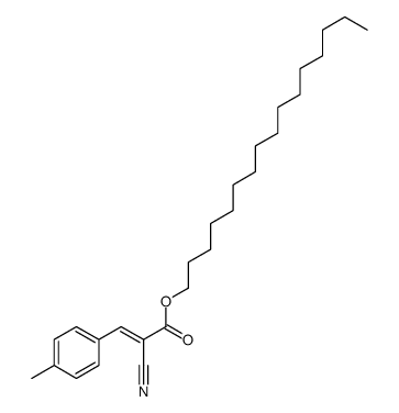 hexadecyl 2-cyano-3-(4-methylphenyl)prop-2-enoate Structure