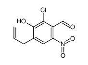 2-chloro-3-hydroxy-6-nitro-4-prop-2-enylbenzaldehyde Structure