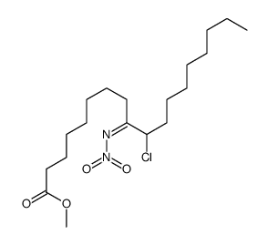 methyl 10-chloro-9-nitroiminooctadecanoate Structure