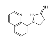 2-quinolin-8-yl-3,4-dihydropyrazol-5-amine Structure