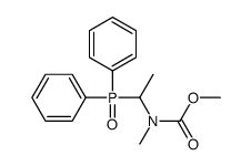 methyl N-(1-diphenylphosphorylethyl)-N-methylcarbamate结构式