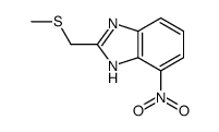 2-(methylsulfanylmethyl)-4-nitro-1H-benzimidazole Structure