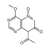 3-(6-methoxy-5-nitropyrimidin-4-yl)pentane-2,4-dione Structure