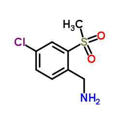 1-[4-Chloro-2-(methylsulfonyl)phenyl]methanamine picture