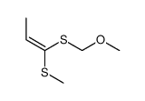 1-(methoxymethylsulfanyl)-1-methylsulfanylprop-1-ene结构式