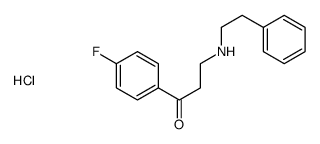 1-(4-fluorophenyl)-3-(2-phenylethylamino)propan-1-one,hydrochloride Structure