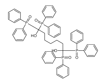 1,1,7,7-tetrakis(diphenylphosphoryl)heptane-1,7-diol结构式