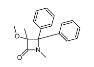 3-methoxy-1,3-dimethyl-4,4-diphenylazetidin-2-one Structure