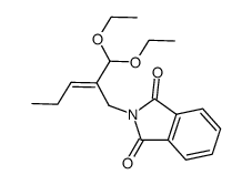 2-((E)-2-Diethoxymethyl-pent-2-enyl)-isoindole-1,3-dione结构式