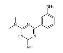 6-(3-aminophenyl)-2-N,2-N-dimethyl-1,3,5-triazine-2,4-diamine Structure