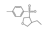 (3R,4R)-3-ethyl-4-(4-methylphenyl)sulfonyloxolane结构式