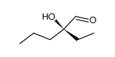 (S)-2-Ethyl-2-hydroxy-pentanal Structure