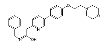 N-Benzyl-2-(5-{4-[2-(4-morpholinyl)ethoxy]phenyl}-2-pyridinyl)ace tamide结构式