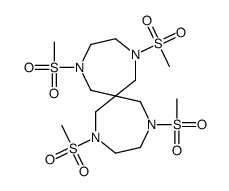 2,5,9,12-tetrakis(methylsulfonyl)-2,5,9,12-tetrazaspiro[6.6]tridecane结构式