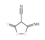 1,2-Dithiolane-4-carbonitrile,3-imino-5-thioxo- Structure