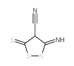 1,2-Dithiolane-4-carbonitrile,3-imino-5-thioxo-结构式