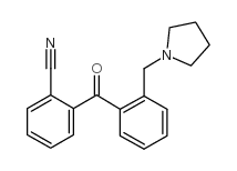 2-CYANO-2'-PYRROLIDINOMETHYL BENZOPHENONE structure