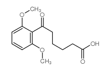 6-(2,6-dimethoxyphenyl)-6-oxohexanoic acid结构式