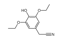 (3,5-diethoxy-4-hydroxyphenyl)acetonitrile结构式