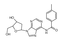 N-[9-[(2R,4S,5R)-4-hydroxy-5-(hydroxymethyl)oxolan-2-yl]purin-6-yl]-4-methylbenzamide Structure